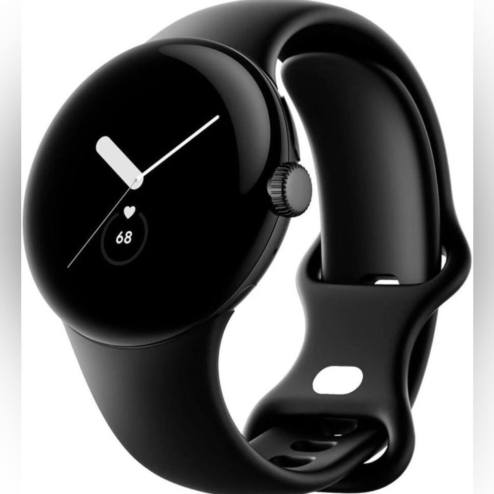 Google Pixel Watch Matte Black Stainless Steel Obsidian Band NEW SEALED